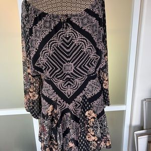 FREE PEOPLE SEVEN WONDERS LONG SLEEVE DRESS SZ XSMALL